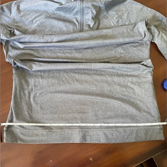 Cooperstown Dreams Park long-sleeved gray quarter-zip pullover zip side pockets - Picture 11 of 13